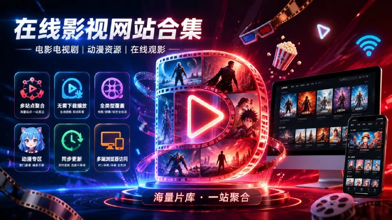 🔁 在线影视网站合集📦 电影电视剧 ｜ 动漫资源 ｜ 在线观影