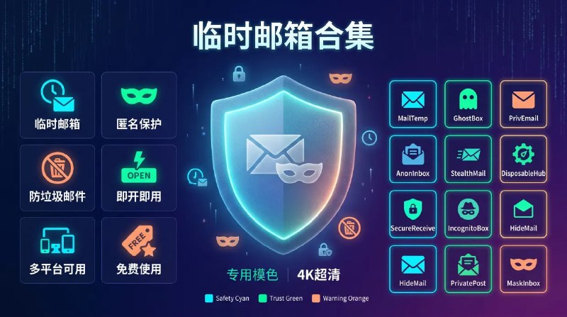 🔁 临时邮箱合集📦 匿名邮箱 ｜ 一次性邮箱 ｜ 免费在线工具➤ 临时邮箱｜无需注册即可收邮件➤ 匿名保护｜隐藏真实邮箱地址➤ 防垃圾邮件｜注册网站不怕骚扰➤ 即开即用｜适合验证码与临时注册➤ 多平台可用｜支持网页直接访问➤ 免费使用｜大部分无需账号登录🌐 推荐站点：👉 Temp-Mail  