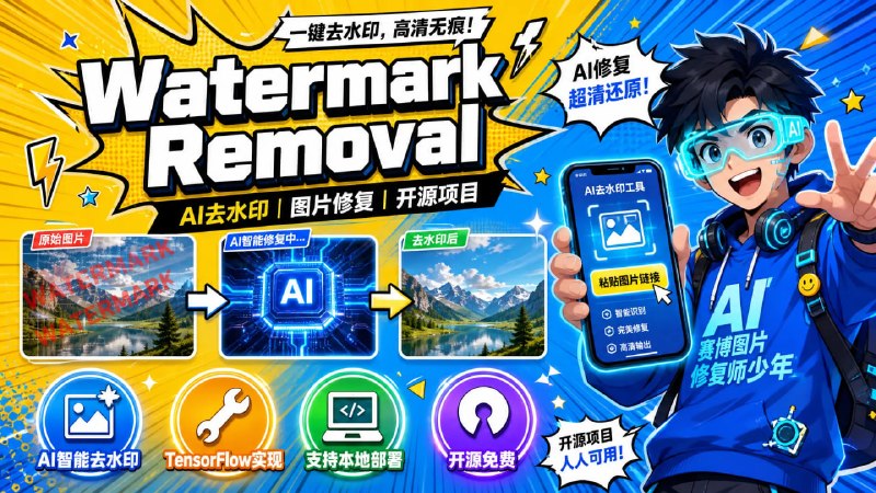 🖼 🔁 Watermark Removal📦 AI去水印 ｜ 图片修复 ｜ 开源项目