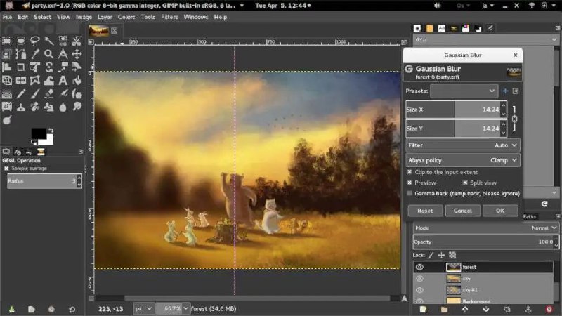 Gimp 是一款小巧实用的图片编辑工具