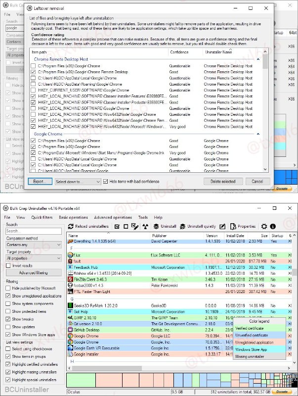 Bulk-Crap-Uninstaller免费的 Windows 应用卸载神器