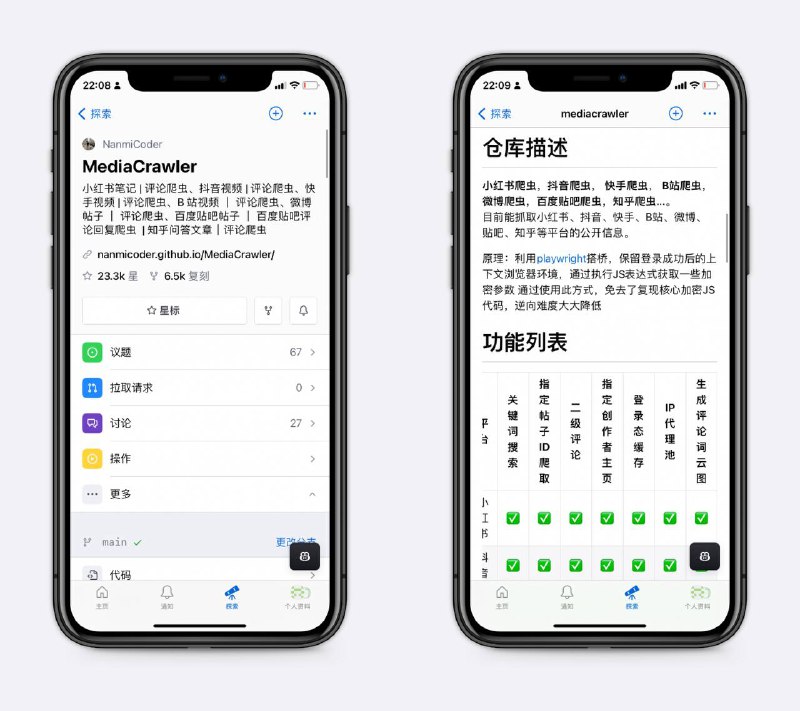 一个开源的自媒体爬虫工具支持小红书、抖音、快手、B站等，用来做短视频数据分析很好用～
