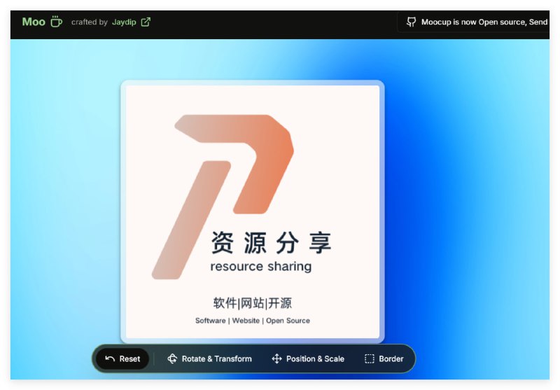 为图片添加渐变背景和 3D 效果的免费在线工具这款在线工具可为图片添加多种渐变背景，并支持旋转与倾斜操作，实现 3D 立体视觉效果