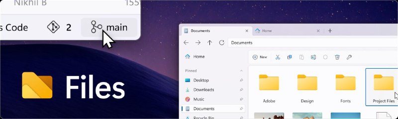 Files 一款现代文件管理器，可帮助用户整理文件和文件夹