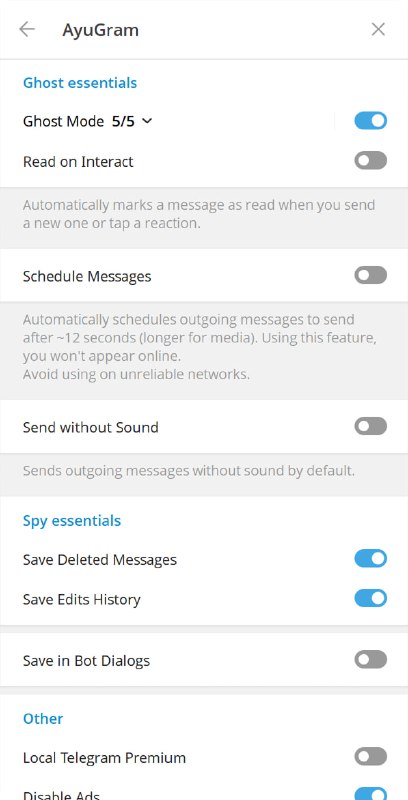 AyuGram Desktop：深度定制且支持幽灵模式的 Telegram 第三方客户端一款基于 Telegram 官方桌面版开发的增强型客户端，旨在为用户提供更强大的隐私控制与个性化体验