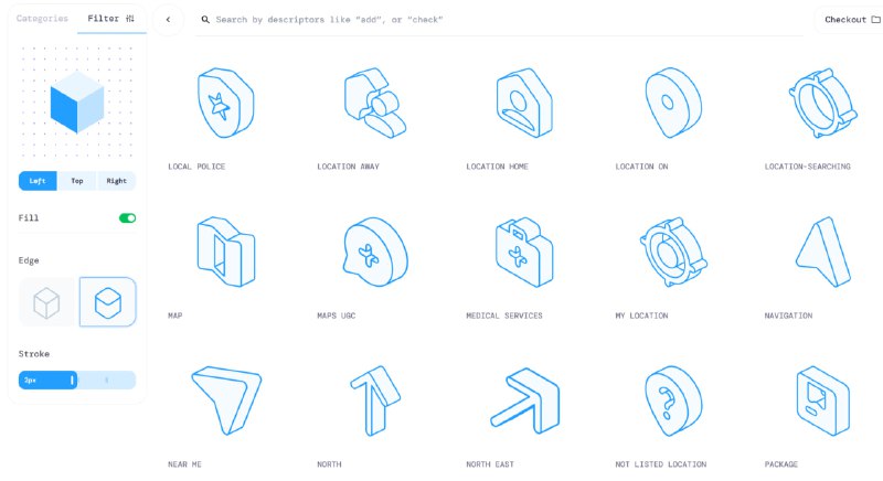 Isocons — 免费等距图标在线库与设计工具一个专注于提供高品质等距（Isometric）图标素材的在线平台，为设计师和开发者提供丰富、美观且可自定义的图标资源