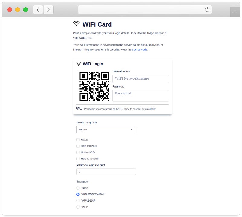 #教程分享 #网站分享WiFi 二维码在线生成 扫一扫连接借助于网站，可以生成一张带有 WiFi 详细信息的登录卡片