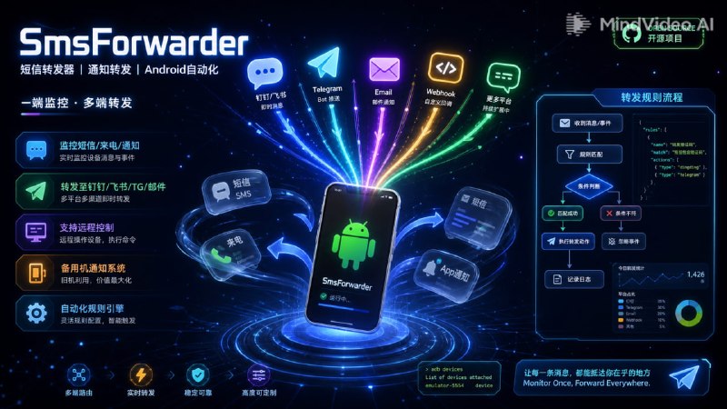 📲 🔁 SmsForwarder📦 短信转发器 ｜ 通知转发 ｜ Android自动化工具
