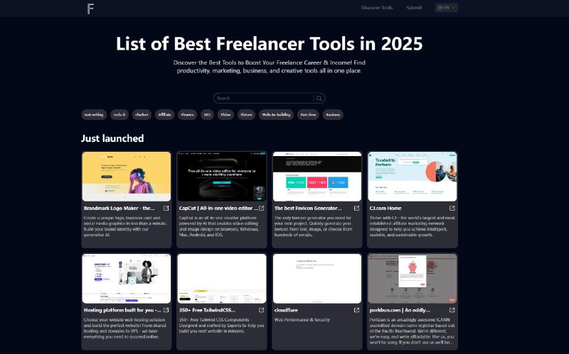 Freelancer Tools旨在帮助自由职业者发现和利用各种工具来增强他们的工作并增加他们的收入