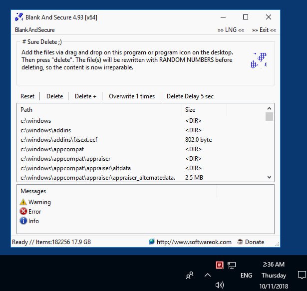BlankAndSecure数据文件彻底安全删除便携工具 支持win 7 - 11