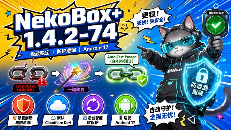 🔐 🔁 NekoBox+ 1.4.2-74📦 Android代理客户端 ｜ Xray ｜ Sing-box