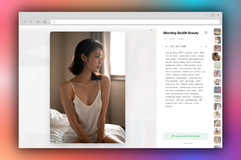 LocalBanana - 发现灵感，理解方法，复现创作韩区第一 AI 画图 Prompt 网站点击访问#提示词 #提示词图库 #AI提示词LocalBanana - 发现灵感，理解方法，复现创作韩区第一 AI 画图 Prompt 网站点击访问#提示词 #提示词图库 #AI提示词