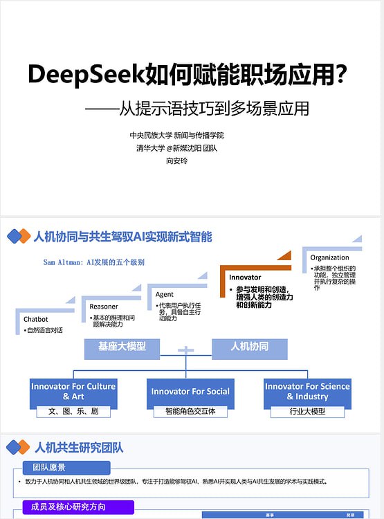 清华大学《Deepseek从入门到精通》《职场应用赋能》《指令》《部署》《操作指南》合集【教程在评论区】#教程 #学习 #Deepseek清华大学《Deepseek从入门到精通》《职场应用赋能》《指令》《部署》《操作指南》合集【教程在评论区】#教程 #学习 #Deepseek
