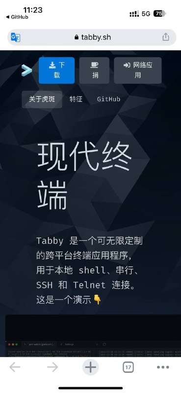tabby是一款开源且免费的终端连接工具