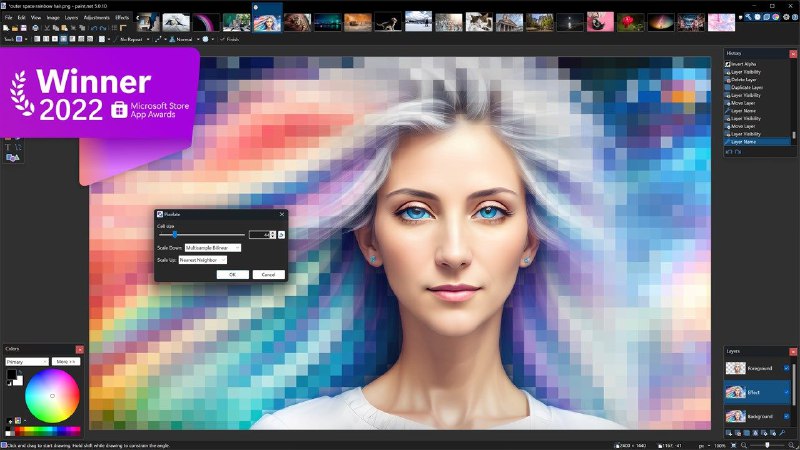 Paint.NET适用于运行 Windows 的 PC 的图像和照片编辑软件