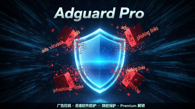 🚀 Adguard Pro v4.14.28 | 不止是广告拦截，更是你的网络盾牌！还在为网页上无处不在的广告烦恼吗？Adguard 为你带来一个纯净、安全的浏览世界！✨ 它能做什么？✅ 广告终结者: 轻松拦截所有浏览器的弹窗、横幅和视频广告