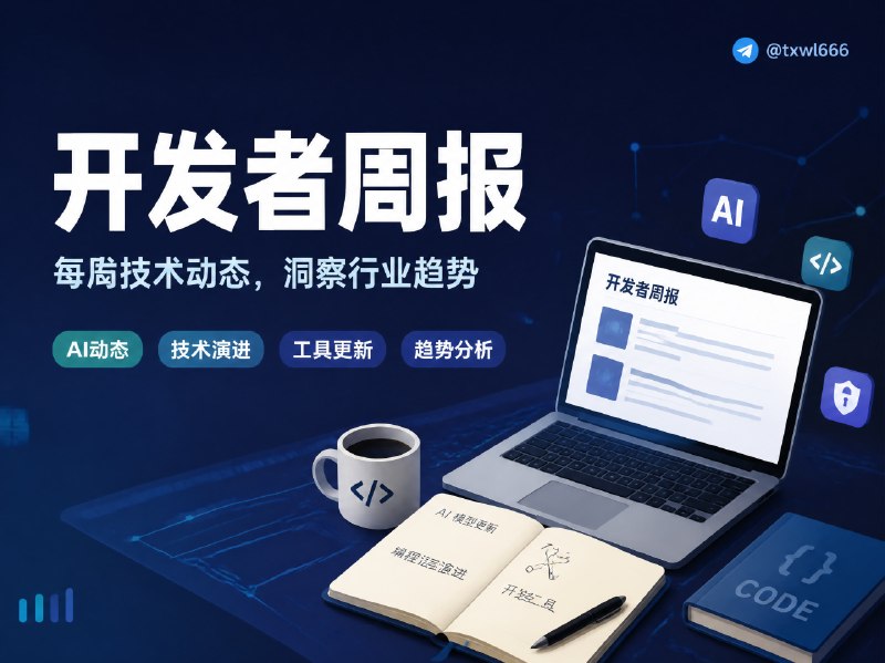 开发者周报 RSS Feed页面包含多期 开发者周报 与深度技术文章，覆盖 AI 模型动态、编程语言演进、开发者工具更新、安全事件、行业趋势分析 等内容
