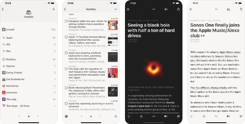 #iOS限免 #mac限免 Reeder 4 –  RSS 阅读器，iOS、macOS 双版本首次限免Reeder 4 是一款 iOS、macOS 平台的优秀 RSS 阅读器，一直以来都能算作排名前几的 RSS 阅读器，支持与 Feedbin、Feedly、NewsBlur、The Old Reader、Inoreader、FreshRSS、Pocket、Instapaper 等众多云服务同步，目前在 App Store 双版本首次限免