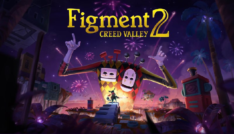 #epic #游戏 #限免《Figment 2: Creed Valley》一款以人的思想为舞台的动作冒险游戏
