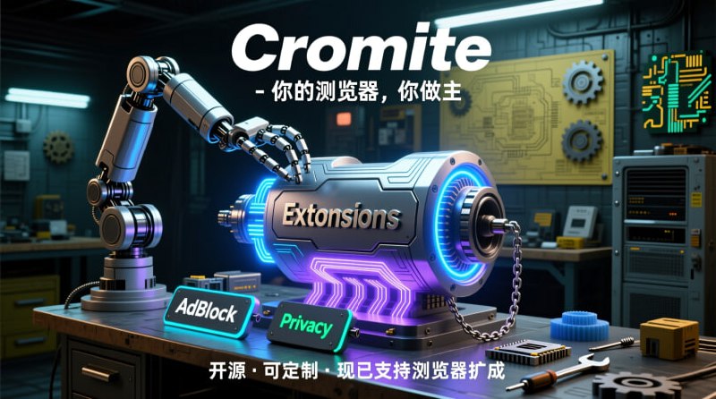 安卓浏览器迎来史诗级进化！Cromite 现已支持安装 Chrome 扩展！还在羡慕桌面版 Chrome 丰富的扩展生态吗？现在，安卓上也可以了！介绍 Cromite，一款为隐私和安全而生的开源浏览器