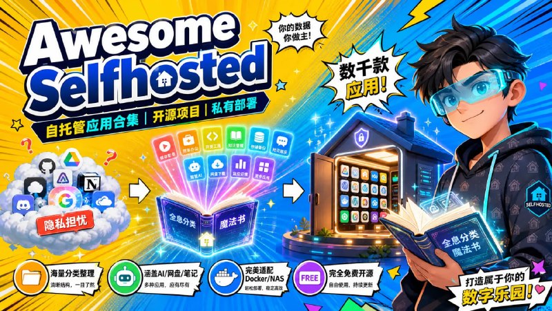 🏠 🔁 Awesome Selfhosted📦 自托管应用合集 ｜ 开源项目