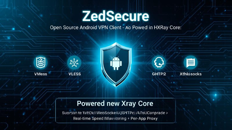 🚀 『 𝗭𝗲𝗱𝗦𝗲𝗰𝘂𝗿𝗲 ✨』💡 开源 Android VPN 客户端 · 基于 Xray 核心━━━━━━━━━━━━━━📄 功能亮点：🌐 支持多种协议：VMess / VLESS / Trojan / Shadowsocks🔌 传输协议支持：TCP / WebSocket / HTTP/2 / gRPC / XHTTP / HTTPUpgrade📊 实时速度监测（上传 & 下载）🏓 Ping 测试 + 智能排序服务器📱 Per-App Proxy —— 针对指定应用走代理🔄 轻松管理订阅 — 支持自动更新📋 一键导入配置 —— 从剪贴板快速添加节点━━━━━━━━━━━━━━📥 下载链接：📎 GitHub 最新版本 频道 | 💬 群组 | 📬 投稿 | 📨 商务📌 #ZedSecure #VPN客户端 #Xray #VLESS #Shadowsocks #Trojan
