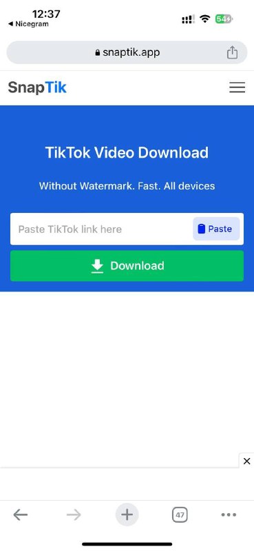 TikTok在线解析下载，免费