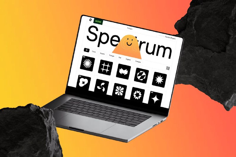 Spectrum一个提供丰富矢量形状的在线平台，适合设计师和创意工作者使用