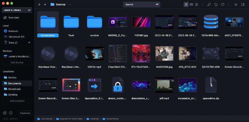 Spacedrive 一款开源、跨平台的文件管理器，采用 Rust 语言开发，基于虚拟分布式文件系统（VDFS）