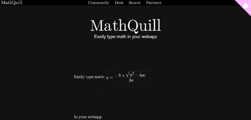 Mathquill#数学 公式在线编辑器