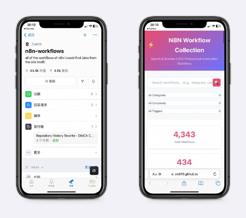 n8n工作流合集相比于coze, dify等，n8n是目前生态最好、最丰富的工作流，这里收集了 2000+ 高质量、开箱即用的 n8n 自动工作流模板～
