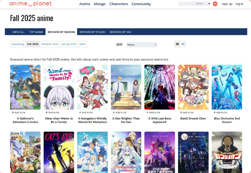 Anime-Planet — 动漫迷的社区与资源平台一个综合性的动漫社区与资源平台，提供超过 6,500 部动漫作品、15,000 部漫画系列，以及超过 61,000 个角色的数据库，强调合法内容的支持