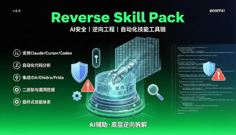 🧠 🔁 Reverse Skill Pack📦 AI 安全 ｜ 逆向工程 ｜ 自动化技能工具链