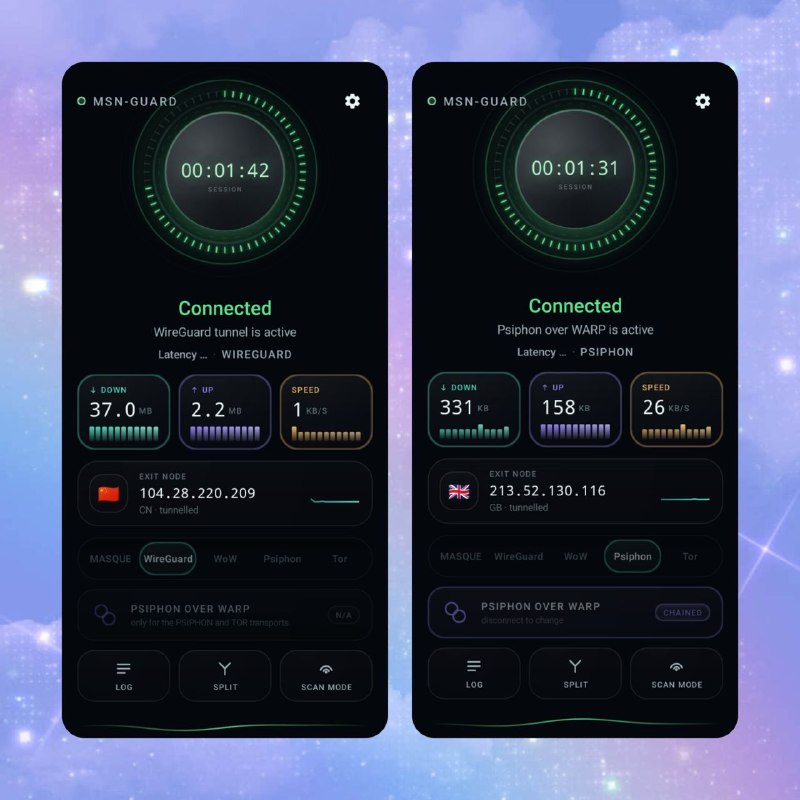 🛡️ MSN-GUARD — 新一代 VPN 网络工具📦 VPN ｜ Android ｜ 开源项目➤ 最新 VPN 项目之一➤ 注重网络连接速度➤ 适用于 Telegram➤ 适用于 Instagram➤ 支持日常网页浏览➤ 项目源码公开，可自行研究📌 简单说：👉 MSN-GUARD 是一个开源 VPN 项目，主打快速网络连接，可用于 Telegram、Instagram 以及日常网页浏览