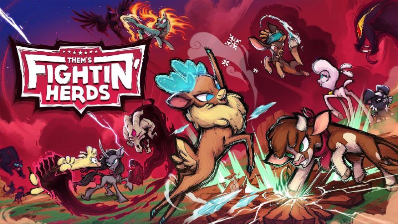 #限免 #游戏 #EPICThem’s Fightin’ Herds一款 2D 格斗游戏，游戏中可爱的动物角色由知名动画制作人 Lauren Faust 设计