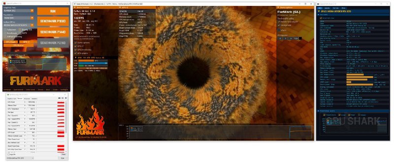 FurMark GPU 压力测试，OpenGL 和 Vulkan 图形基准测试一款专注于 GPU 压力测试和性能评估的软件，通过高强度渲染任务测试显卡的稳定性和散热性能，并实时监控 GPU 温度