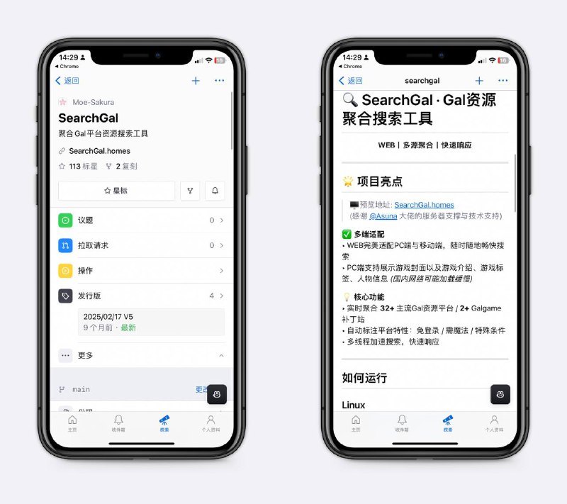 Galgame资源聚合搜索大佬搞的，聚合32个主流Gal资源平台、2个Galgame补丁站，想要什么直接搜～