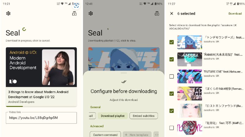 Seal一个简单的 Android 视频/音频下载器