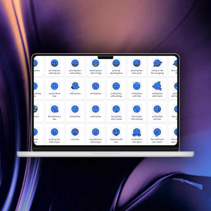 Blue Emoji – 免费在线蓝色表情符号库与图标下载站一个在线免费表情符号资源网站，收录了成千上万种 蓝色主题的表情符号（Blue Emoji）