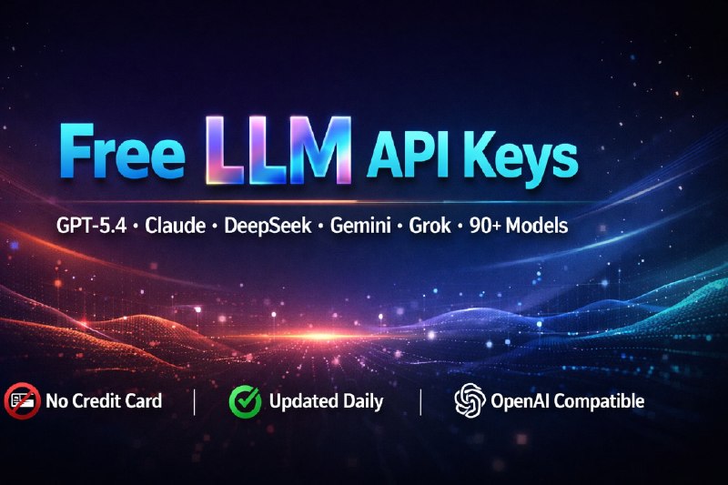 #AI 免费！AI  API Key 共享仓库  在线使用覆盖 GPT-5.5 系列、Claude 4 系列、DeepSeek V3/R1、Gemini 3.1、Grok 4、Mistral、Qwen、GLM 等 90+ 个模型