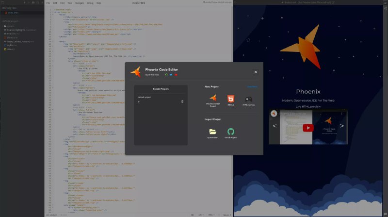 🎯 Phoenix Code – 高效全能文本/代码编辑器（免费开源，多平台）✅ 支持平台：Windows / macOS / Linux✅ 编程语言：Python、JS、Go、Rust、C/C++ 等主流语言✅ 功能亮点：✅智能语法高亮 + 自动补全✅ 实时调试 / 终端 / Git 集成✅插件扩展 / 多标签 / 多窗口分屏✅ 自定义主题，界面美观简洁✅支持云端同步，多设备协作开发📥 下载方式 1.  官方下载链接 2.  GitHub 下载📢 频道 💬 群组  📬 传话筒  🔎全网搜索