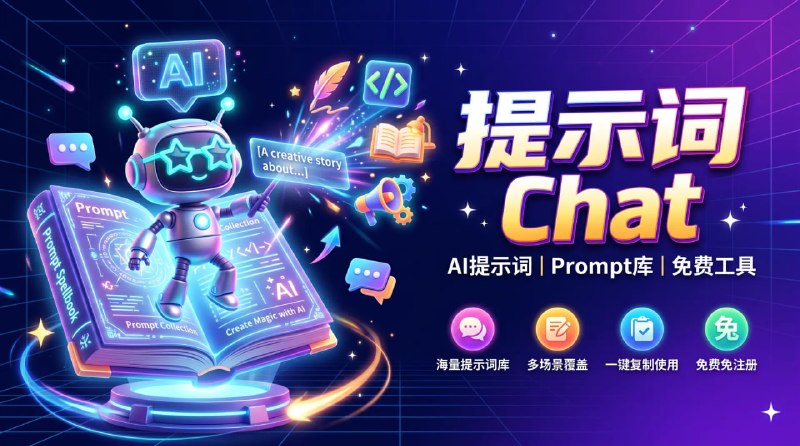 💬 🔁 Prompts Chat📦 AI提示词 ｜ Prompt库 ｜ 免费工具