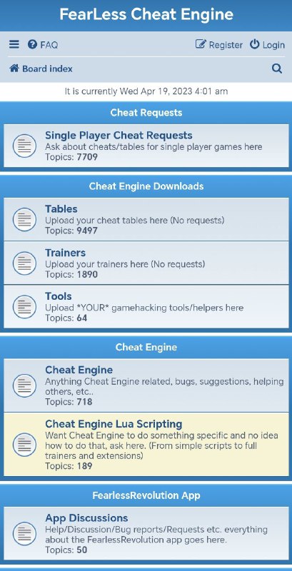 FearLess Cheat Engine国外的论坛 一些游戏破解资源教程什么的很多