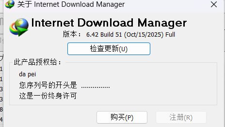 🚀 IDM 终身激活教程 🚀1️⃣ 下载   - 从 官网 下载最新版2️⃣ 打开 PowerShell   - 搜索 PowerShell   - 右键 → 以管理员身份运行3️⃣ 运行脚本   - 粘贴命令: irm 
