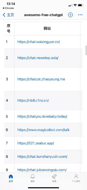 这个项目收集了100多个 #ChatGPT 镜像站，持续更新，剔除失效的～每过段时间就要给你们找点镜像站～免得之前失效了没东西用