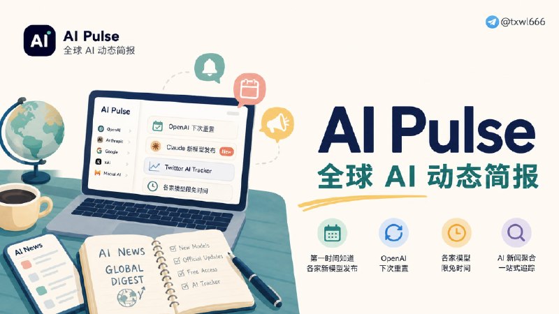 AI Pulse | 全球 AI 动态简报来自OpenAI、Anthropic、Google Gemini以及行业领先者的实时官方AI新闻和更新
