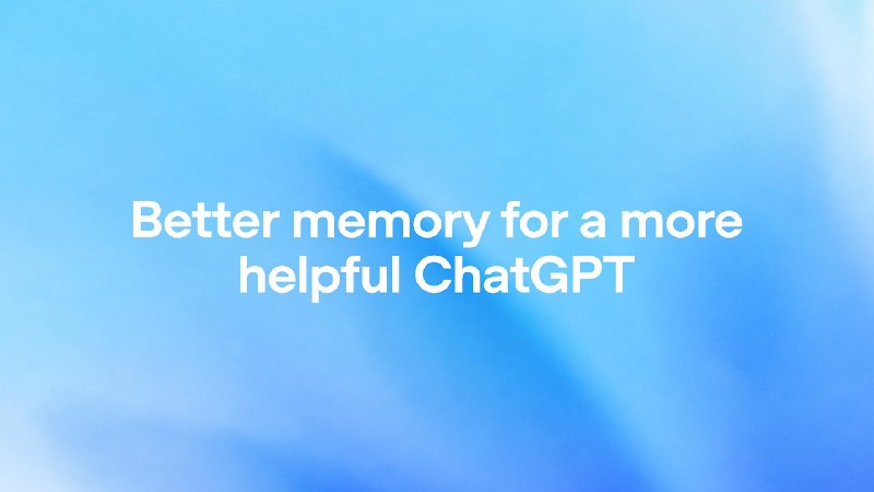 #ChatGPT 做梦！ChatGPT 推出全新记忆系统ChatGPT 记忆系统迎来重大升级！正式推出「Dreaming」架构，直译为「做梦」无需用户主动说“记住”，ChatGPT 会在后台像“做梦”一样整理记忆，自动保持信息新鲜度、连续性和相关性首批升级面向 Plus 和 Pro 用户（美国地区），未来几周将扩展到更多国家和免费/Go 用户📮投稿    📢频道    💬吹水    🌐网站