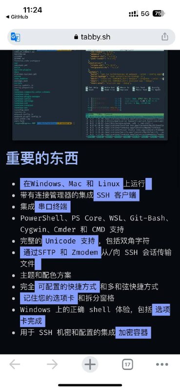 tabby是一款开源且免费的终端连接工具