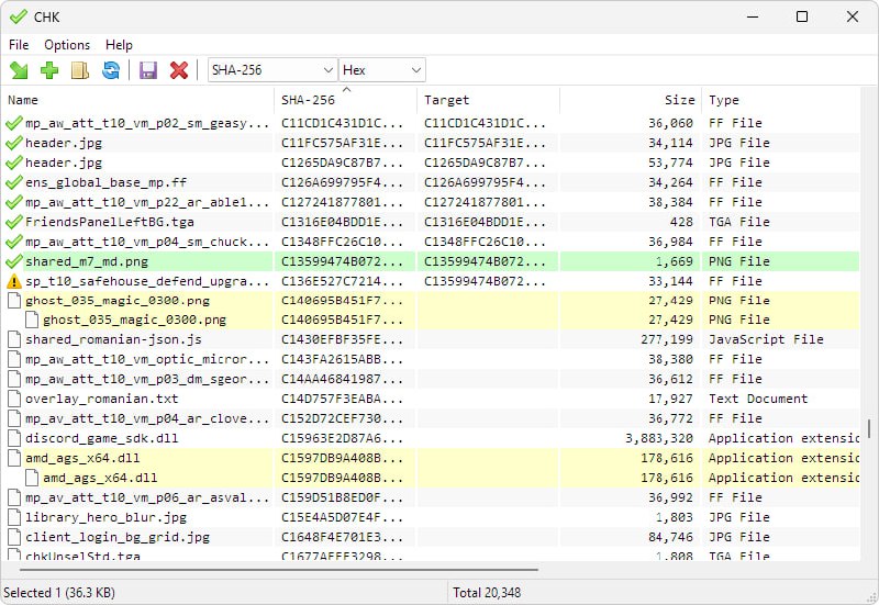 CHK Hash Tool一种高级哈希工具 — 一个简单的应用程序，旨在帮助您验证文件的完整性、查找重复项等等！