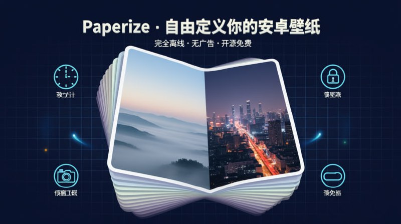 🎨 Paperize - 动态壁纸 🎨- 🔄 自动更换 (按时)- ✈️ 完全离线 (无网络/无广告)- 🔒 隐私至上- ✨ 模糊 & 亮度特效- 📂 文件夹管理- 📱 主屏/锁屏独立设置下载:- 🐱 GitHub- 🤖 F-Droid频道 | 💬 群组 | 📬 投稿 | 📨 商务🔄 转发请标注来源: @pgkj666#壁纸 #开源 #安卓